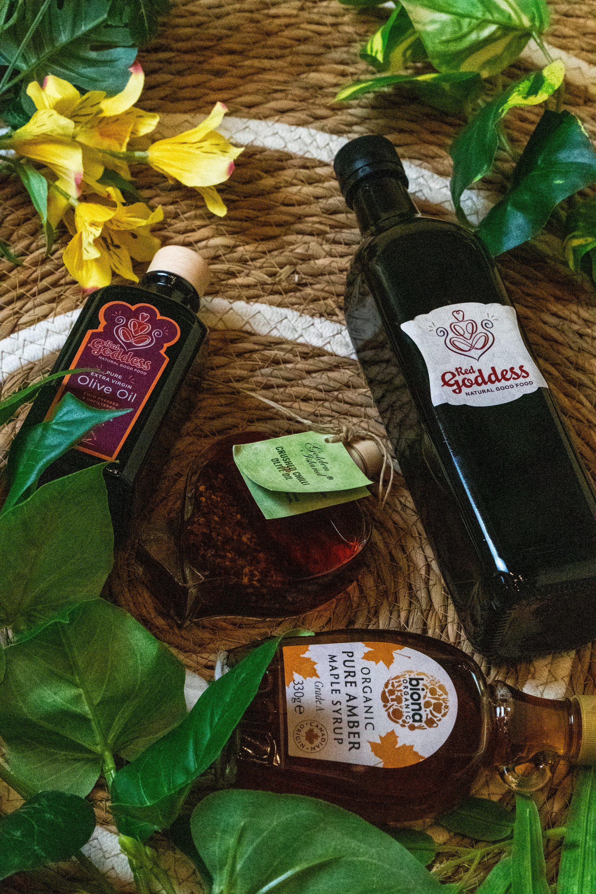 Red Goddess y aceites gourmet